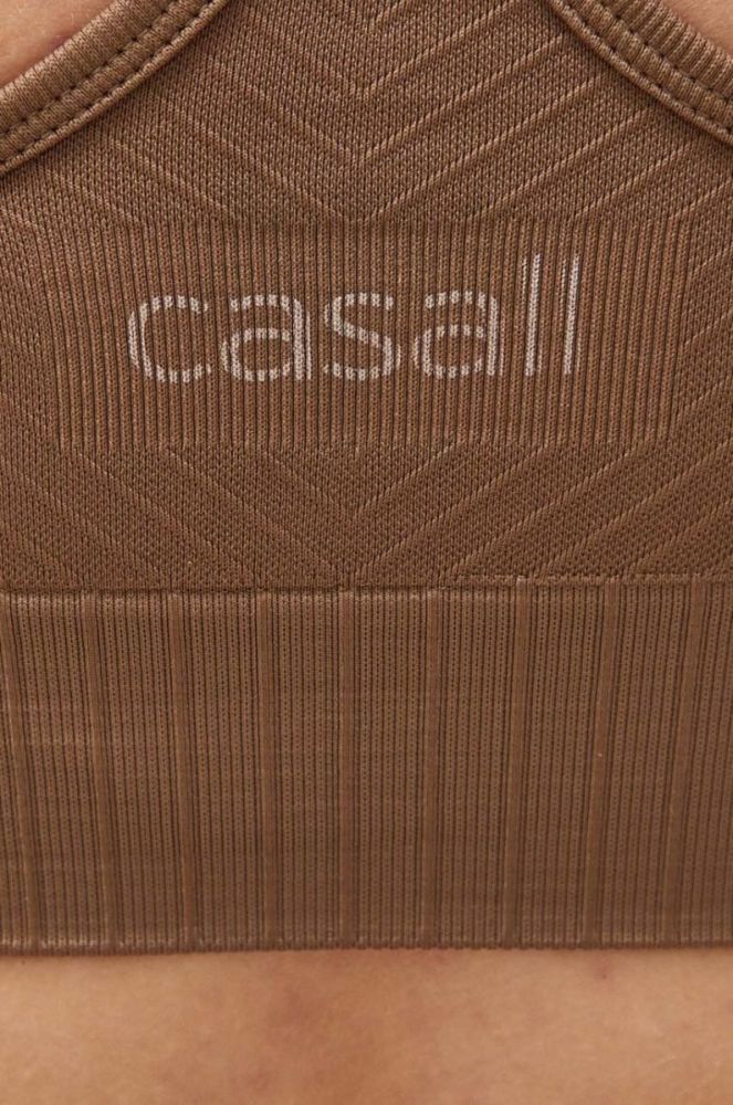 Бюстгальтер для йоги Casall колір коричневий однотонний фото 5