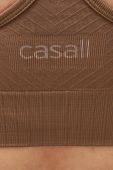 Бюстгальтер для йоги Casall колір коричневий однотонний