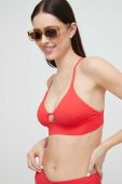 Купальний бюстгальтер Casall колір червоний злегка ущільнена чашечка