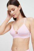 Купальний бюстгальтер Casall колір рожевий злегка ущільнена чашечка