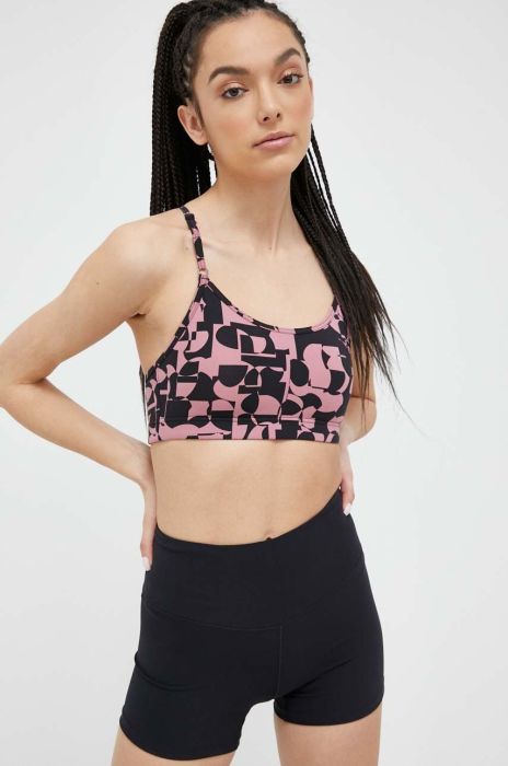 Спортивний бюстгальтер Casall колір рожевий візерунок (3190529) Спортивний бюстгальтер Casall колір рожевий візерунок (3190529)
