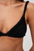 Купальний бюстгальтер Undress Code Self Portrait колір чорний м'яка чашечка