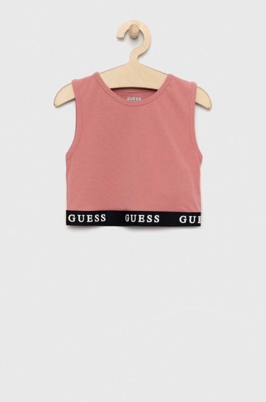 Дитячий топ Guess колір рожевий (3067840)