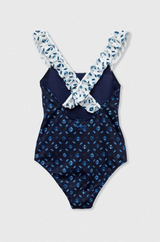 Суцільний дитячий купальник Pepe Jeans колір синій фото 2