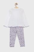 Дитяча бавовняна піжама OVS колір фіолетовий з принтом Дитяча бавовняна піжама OVS колір фіолетовий з принтом