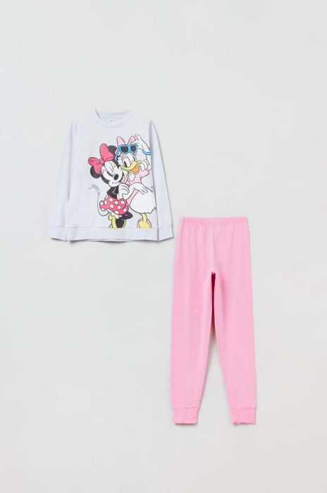 Дитяча піжама OVS колір сірий з принтом