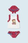 Дитячий роздільний купальник Mayoral Newborn колір червоний