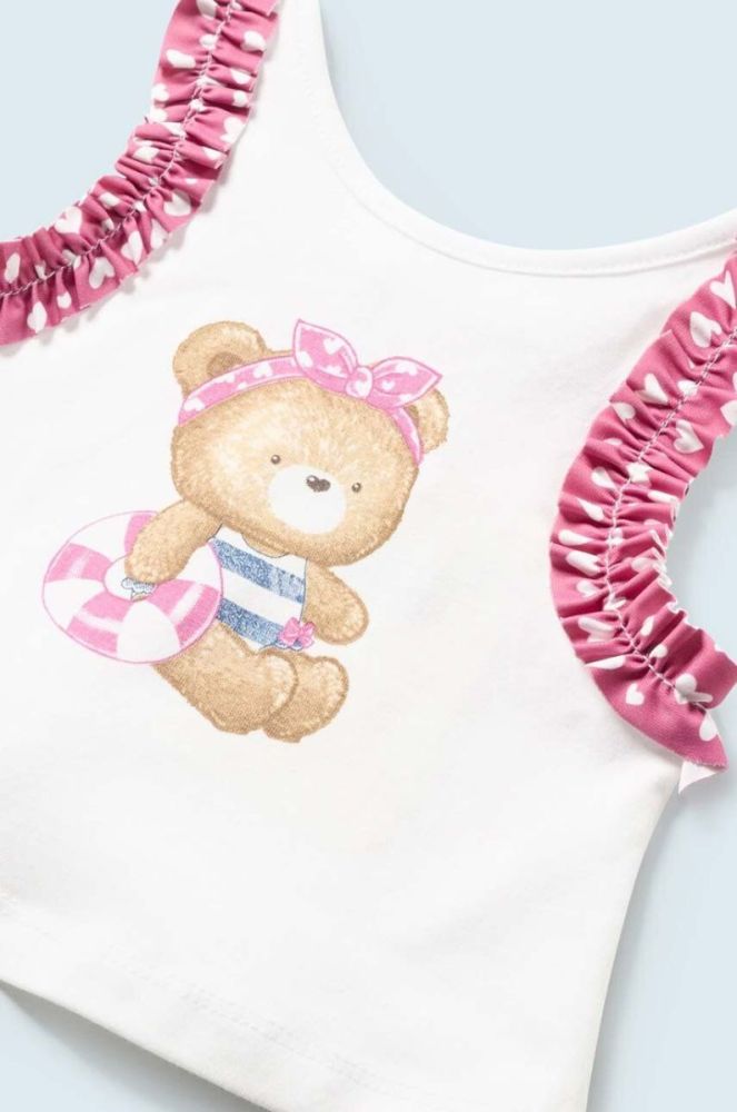 Дитячий роздільний купальник Mayoral Newborn колір фіолетовий фото 3