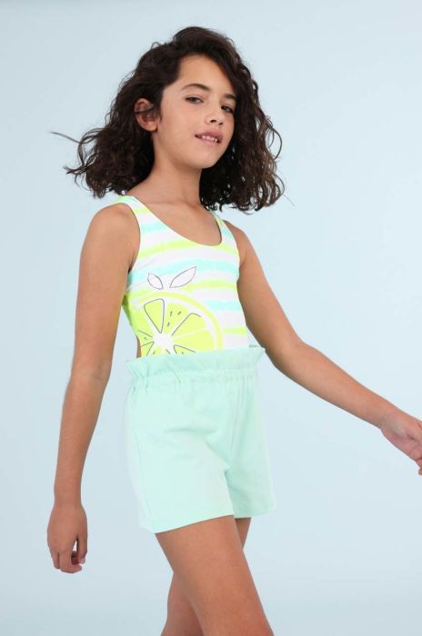 Суцільний дитячий купальник Mayoral колір зелений