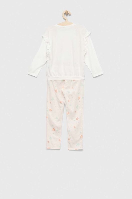 Дитяча бавовняна піжама United Colors of Benetton колір рожевий візерунок (3042721) фото 2