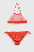 Роздільний дитячий купальник United Colors of Benetton колір червоний