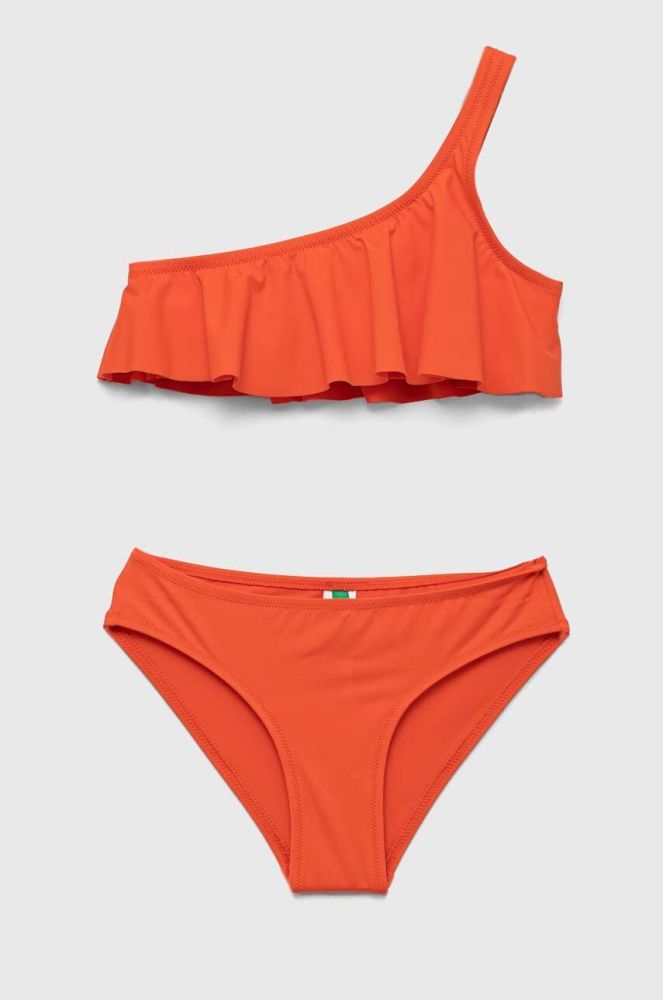Суцільний дитячий купальник United Colors of Benetton колір червоний (3291355)