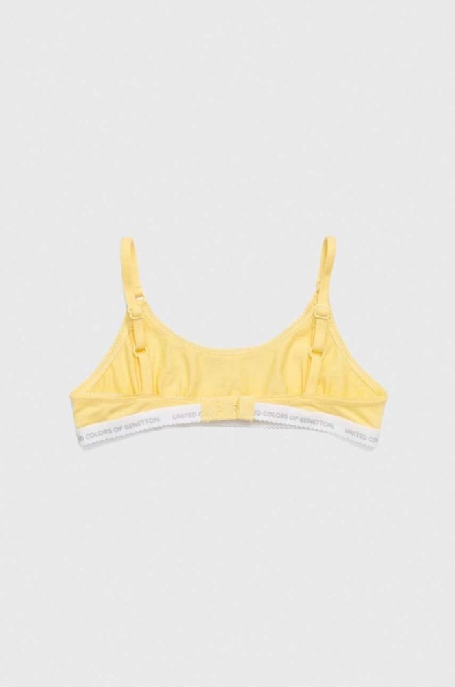 Дитячий бюстгальтер United Colors of Benetton 2-pack колір жовтий фото 4