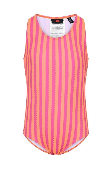 Суцільний дитячий купальник Lego колір рожевий