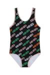 Суцільний дитячий купальник Kenzo Kids колір чорний