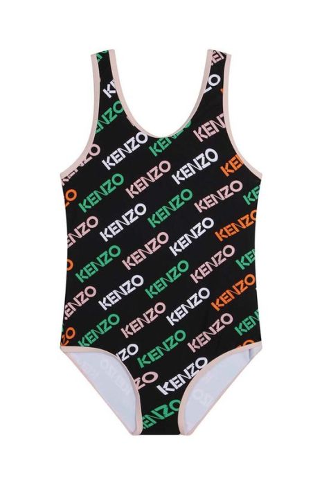 Суцільний дитячий купальник Kenzo Kids колір чорний