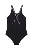 Суцільний дитячий купальник Karl Lagerfeld колір чорний