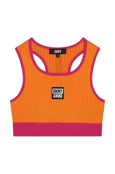 Дитячий спортивний бюстгальтер Dkny колір помаранчевий