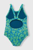 Суцільний дитячий купальник Nike Kids колір зелений