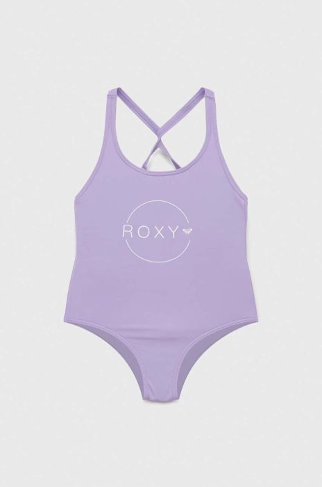 Суцільний дитячий купальник Roxy колір фіолетовий (3042879)