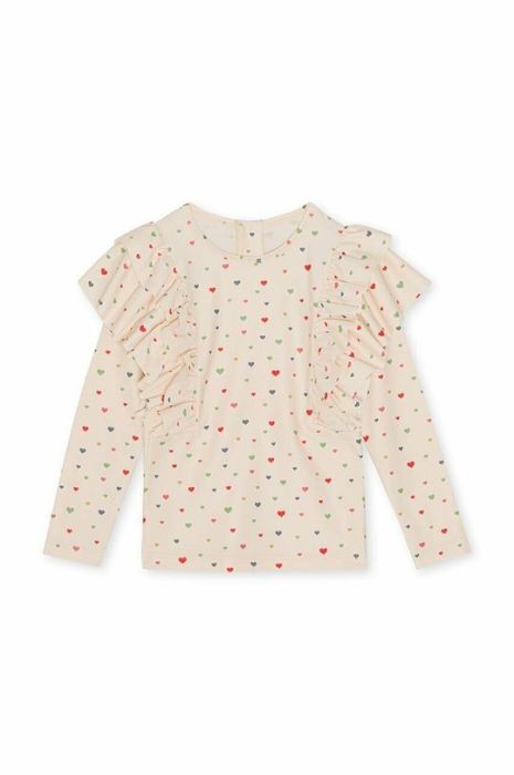 Дитячий купальний лонгслів Konges Sl?jd колір бежевий (3059335)