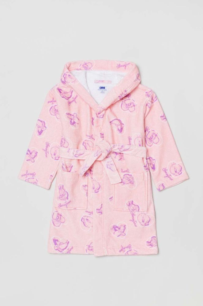 Дитячий бавовняний халат OVS колір рожевий (3272434)