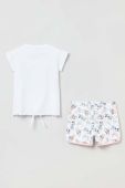 Дитяча бавовняна піжама OVS колір білий з принтом (3272449) Дитяча бавовняна піжама OVS колір білий з принтом (3272449)