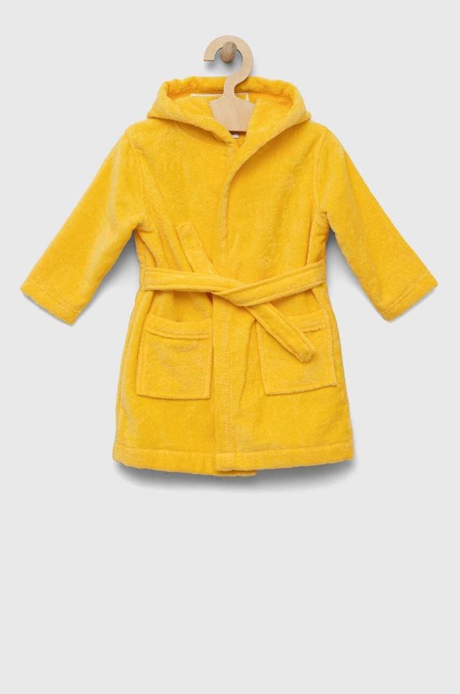 Дитячий бавовняний халат OVS колір жовтий