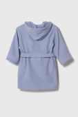Дитячий бавовняний халат United Colors of Benetton колір фіолетовий