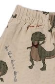 Дитячі піжамні шорти Konges Sl?jd колір бежевий візерунок