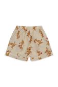 Дитячі шорти Konges Sl?jd колір бежевий візерунок