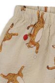 Дитячі шорти Konges Sl?jd колір бежевий візерунок