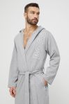 Бавовняний халат BOSS колір сірий (3010283)