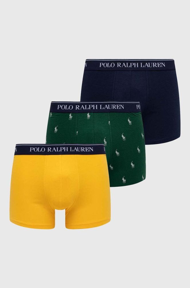 Боксери Polo Ralph Lauren 3-pack чоловічі колір жовтий