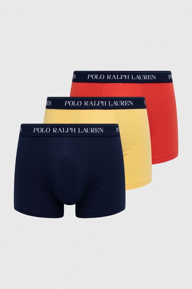 Боксери Polo Ralph Lauren 3-pack чоловічі колір червоний