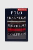 Боксери Polo Ralph Lauren 3-pack чоловічі колір бордовий
