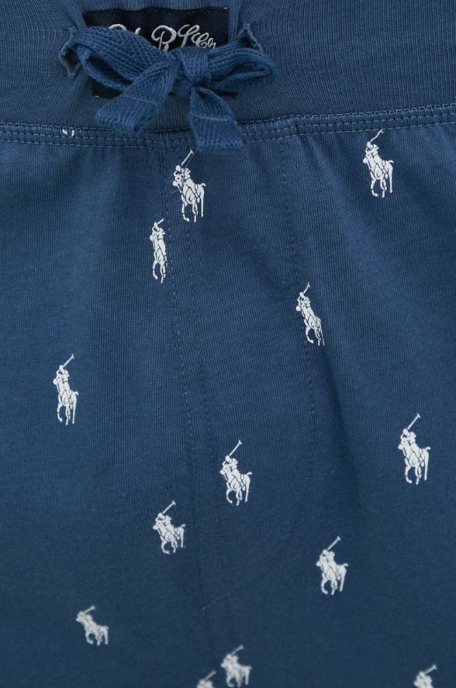 Піжамні бавовняні штани Polo Ralph Lauren колір синій візерунок (2908524) фото 4