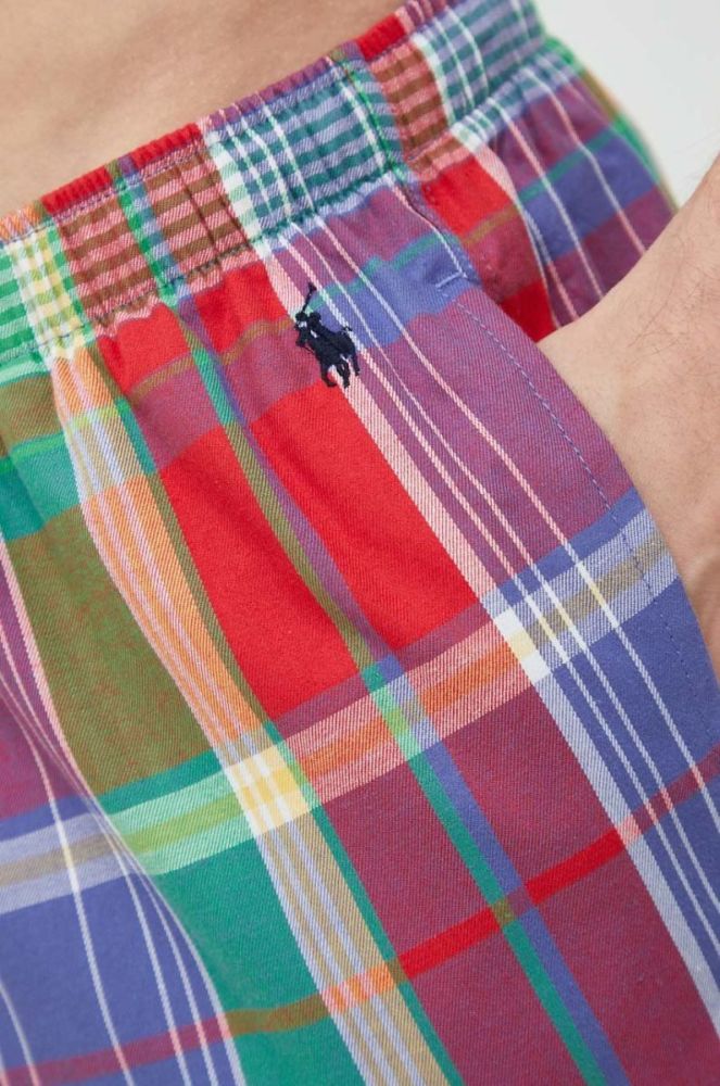 Піжамні бавовняні штани Polo Ralph Lauren колір червоний візерунок (2923287) фото 4