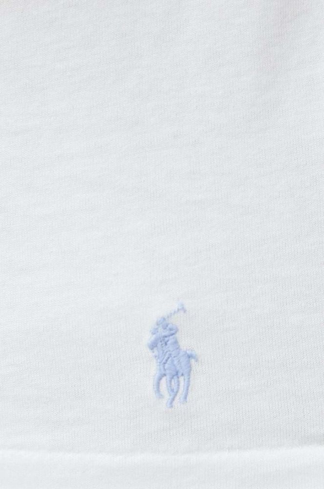 Бавовняна піжамна футболка Polo Ralph Lauren колір білий з принтом (2908600) фото 5