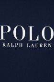 Піжамний бавовняний лонгслів Polo Ralph Lauren колір синій з принтом (2908622)