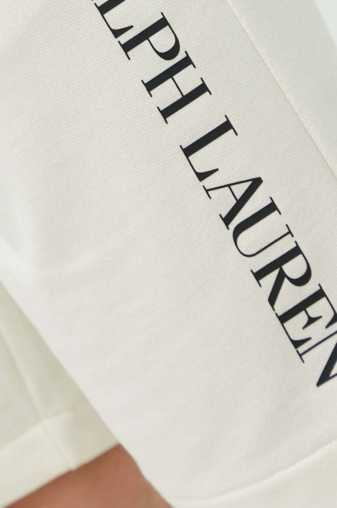 Піжамні шорти Polo Ralph Lauren чоловічі колір бежевий з принтом фото 4