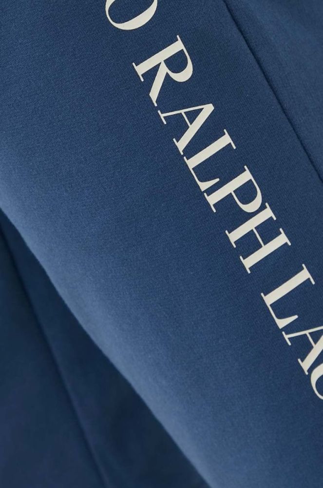 Піжамні шорти Polo Ralph Lauren чоловічі колір синій з принтом фото 4