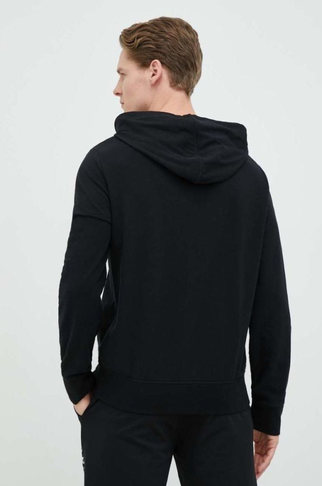 Кофта лаунж Polo Ralph Lauren колір чорний однотонна фото 3