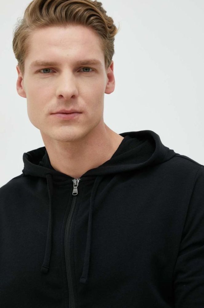 Кофта лаунж Polo Ralph Lauren колір чорний однотонна фото 5