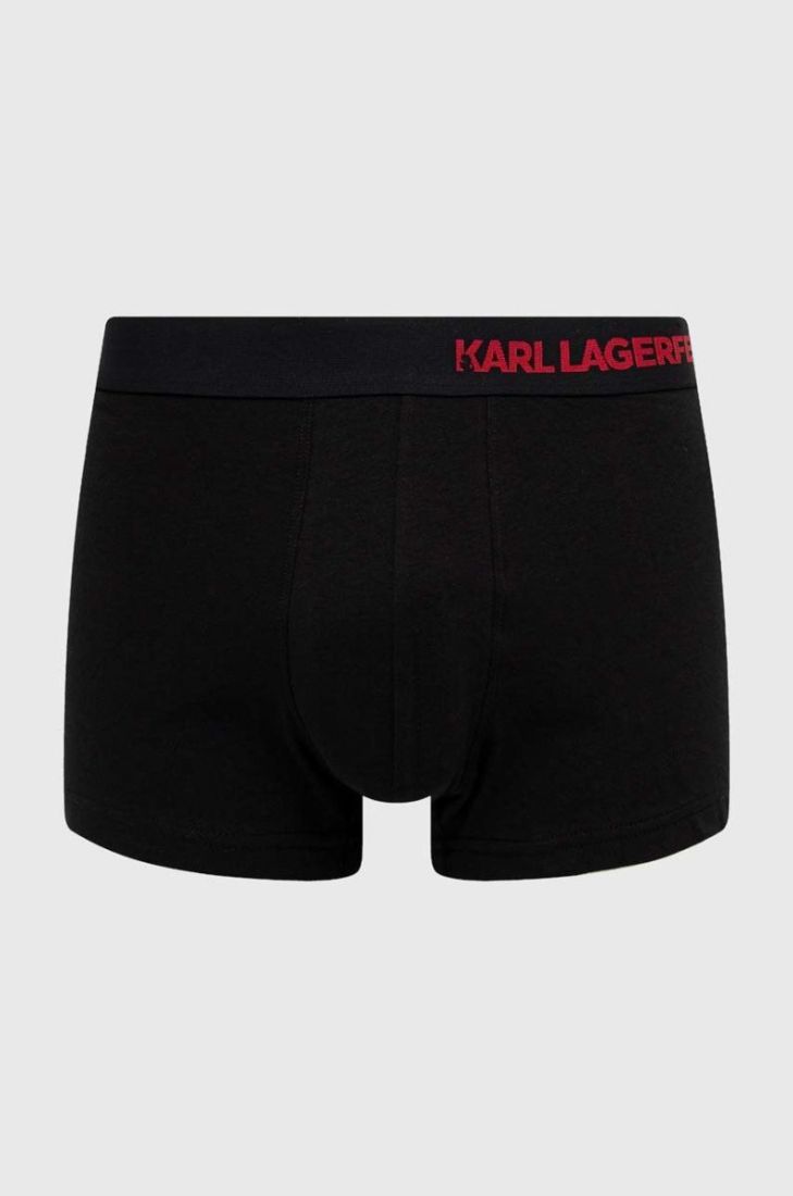 Боксери Karl Lagerfeld 3-pack чоловічі колір чорний (2896172)