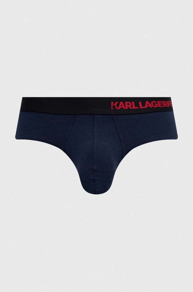 Сліпи Karl Lagerfeld 3-pack чоловічі колір синій фото 4