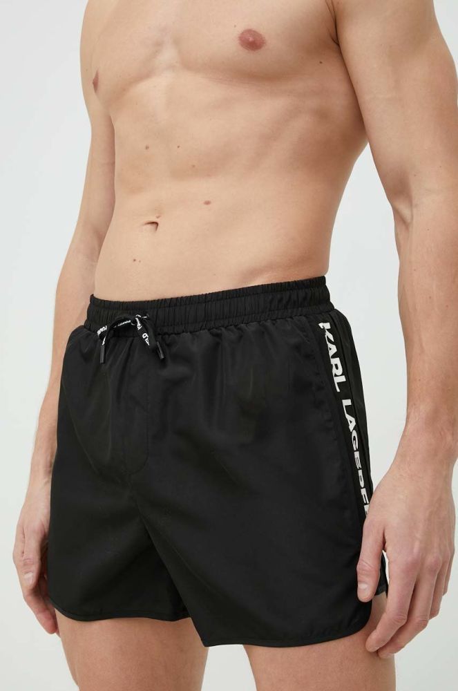 Купальні шорти Karl Lagerfeld колір чорний (2923453)