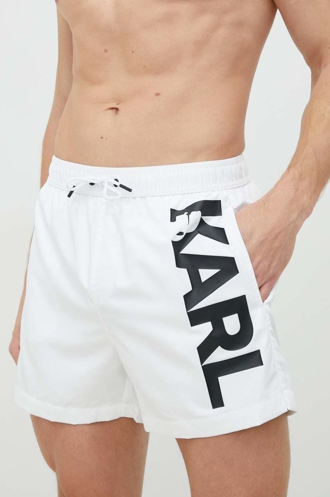 Купальні шорти Karl Lagerfeld колір білий