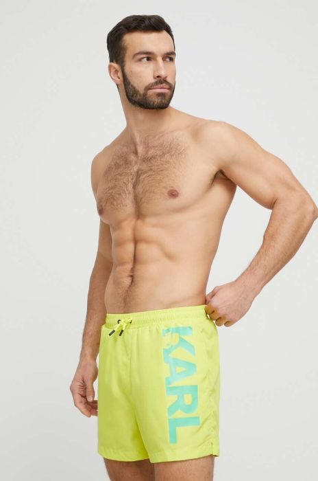 Купальні шорти Karl Lagerfeld колір зелений (3102187)