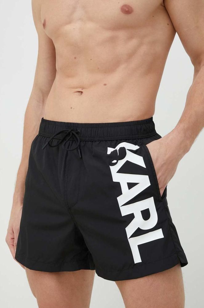 Купальні шорти Karl Lagerfeld колір чорний (2923462)